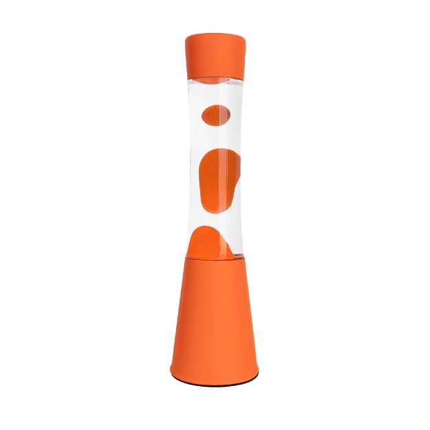 Image de Lampe à lave orange monochrome - Fisura