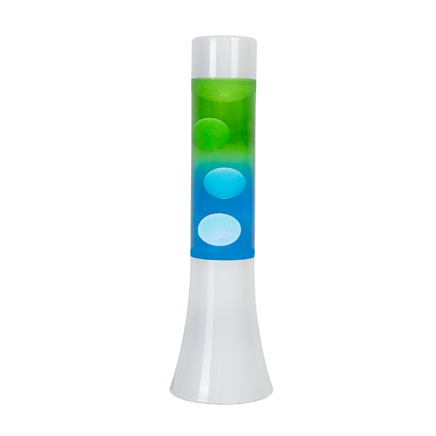 Image de Mini lampe à lave en dégradé bleu et vert - Fisura