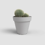 Image de POT CAPRI 14CM GRIS CLAIR
