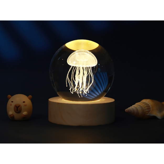 Image de Lampe Boule de cristal Méduse S - itotal