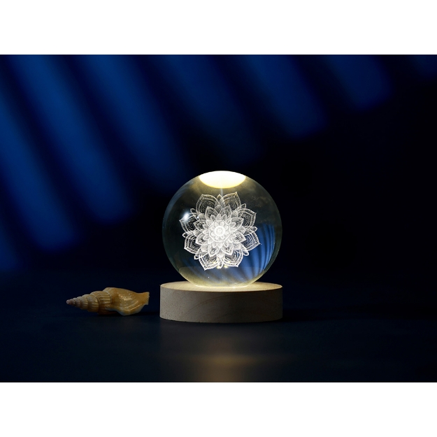 Image de Lampe Boule de cristal Mandala M - itotal