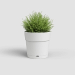 Image de POT CAPRI LARGE RÉS. EAU 25CM BLANC