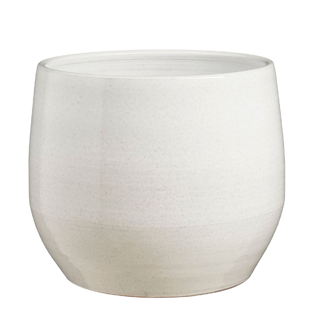 Image de Matteo pot ronde blanc - h32xd38cm - Mica