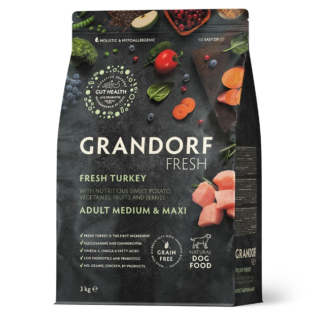 Image de Fresh Turkey Adult Medium & Maxi Breeds 3 Kg