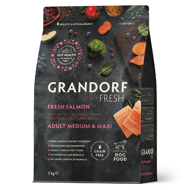 Image de Fresh Salmon Adult Medium & Maxi Breeds 3 Kg