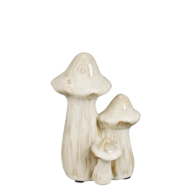 Image de Vase champignon blanc casse S - Mica