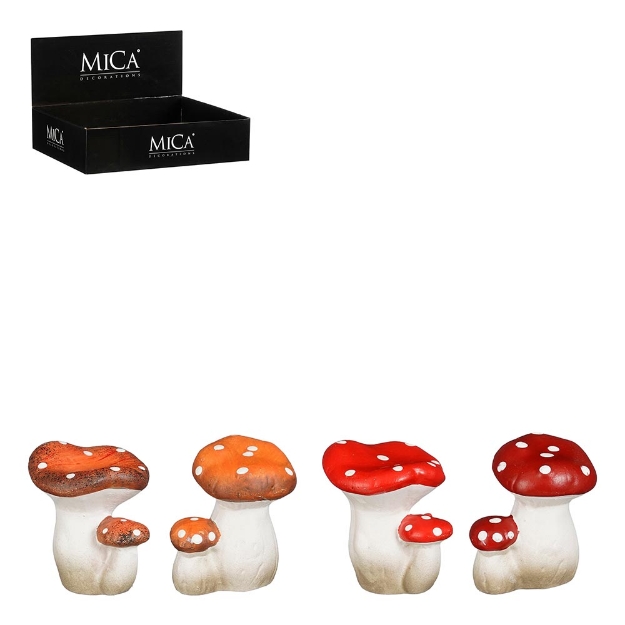 Image de Champignon rouge orange - Mica