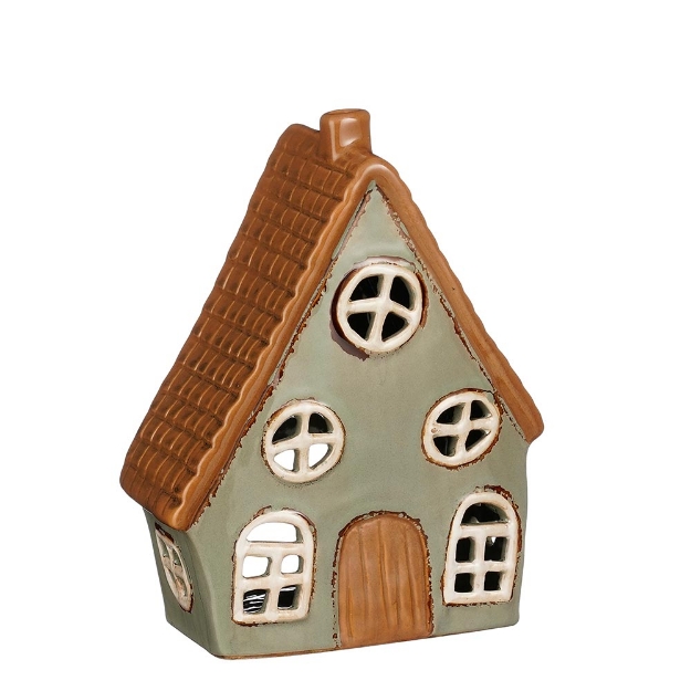 Image de Portebougie maison gris f. - Mica