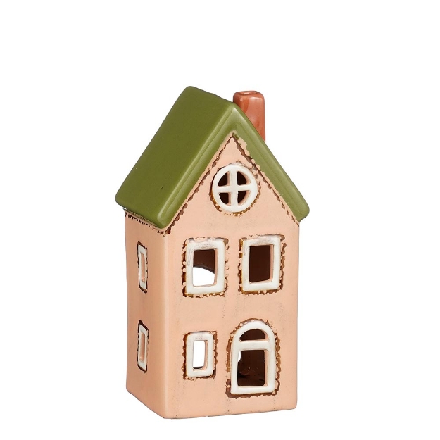 Image de Portebougie maison rose cl. - Mica