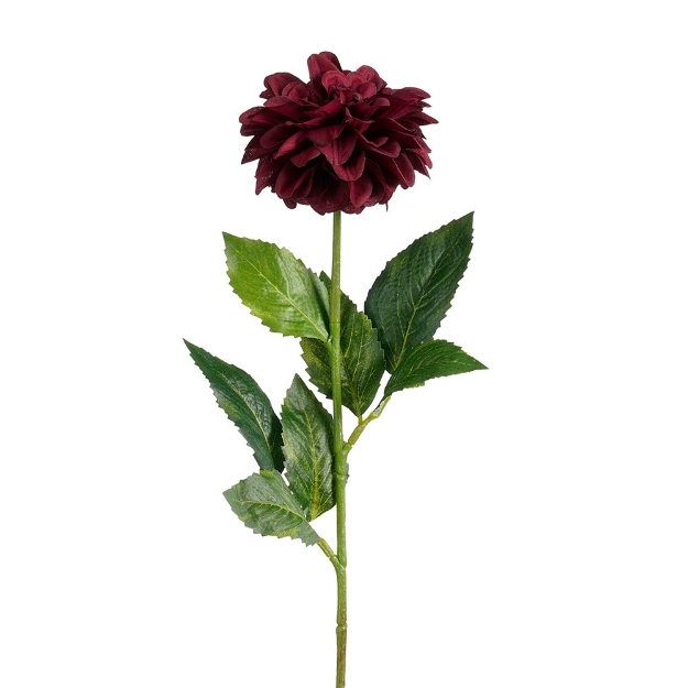 Image de Dahlia artificiel bordeaux - Mica