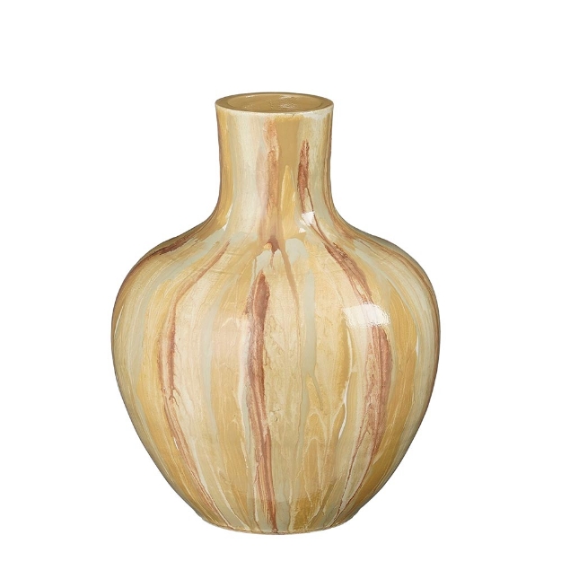 Image de Nigel decoration vase marron cl. - Mica