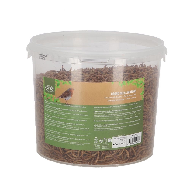 Image de Vers de farine séchés 0.7kg en seau