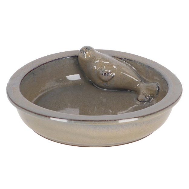 Image de Bain d'oiseau rond phoque