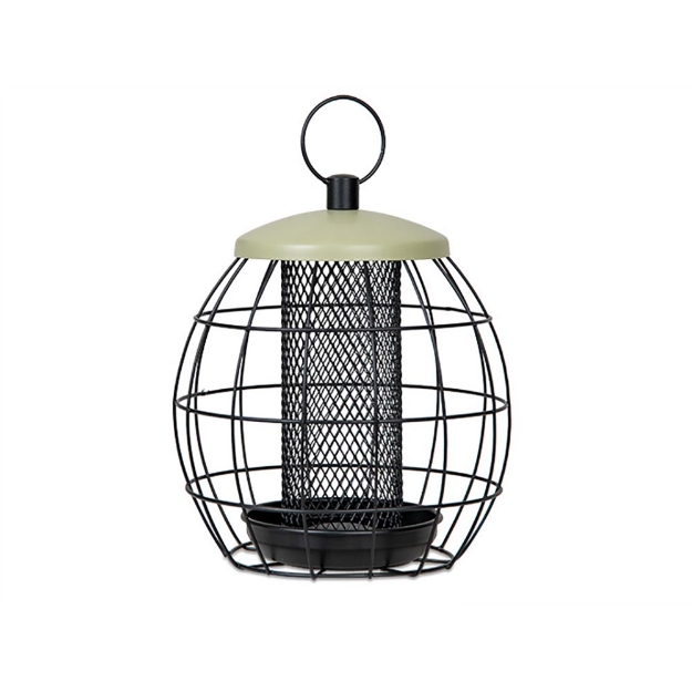 Image de Distributeur coeurs de tournesol avec cage 20cm