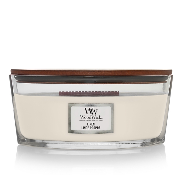 Image de Linen Ellipse Candle - WoodWick