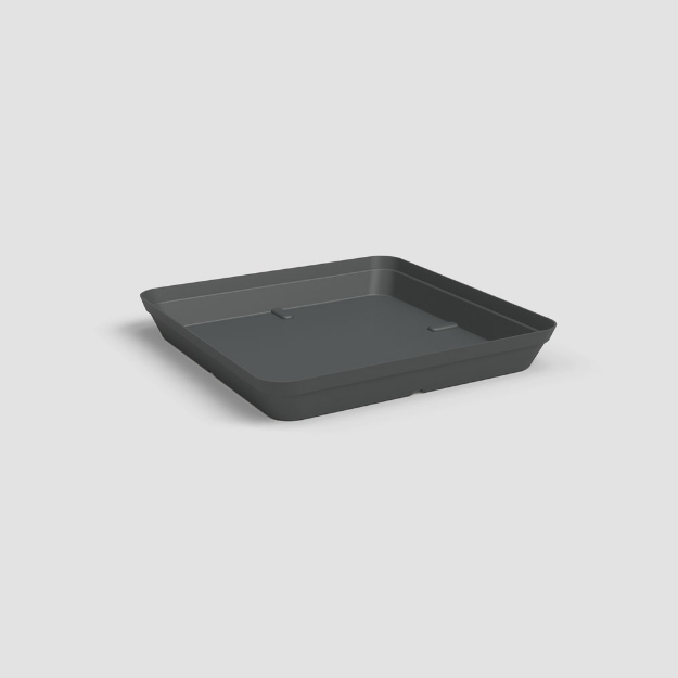 Image de SOUCOUPE CAPRI CARRÉE 40CM ANTHRACITE