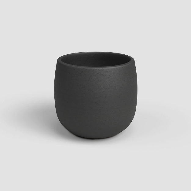 Image de CACHE-POT HEMERA 29CM ANTHRACITE