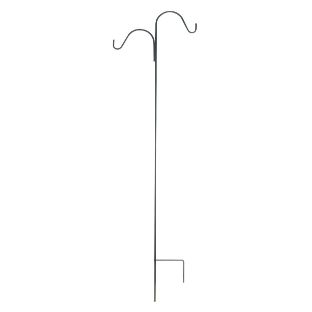 Image de potence double noire h 213 cm