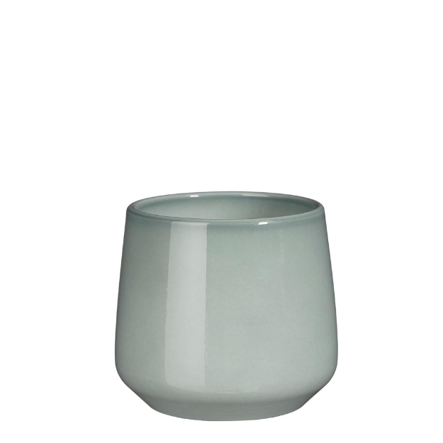 Image de Amber pot ronde gris cl. - h14xd15,5cm - Mica