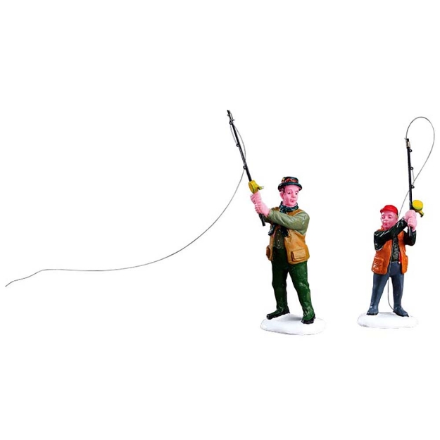 Image de Pêche à la mouche avec papa, set de 2 - Lemax