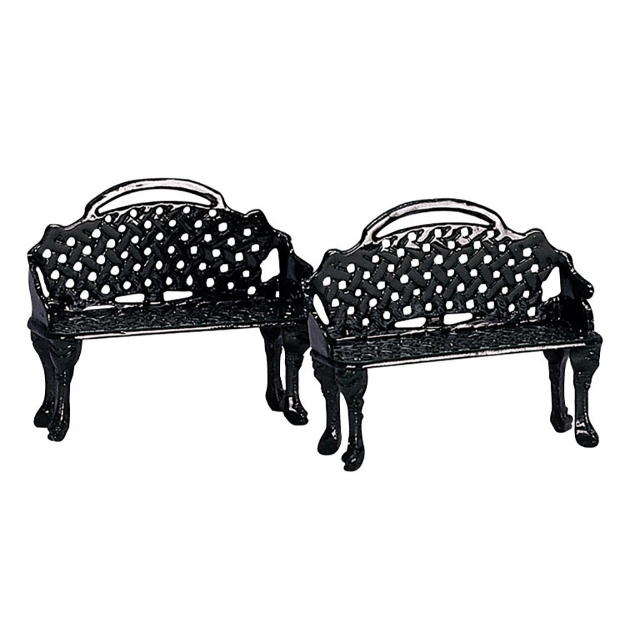 Image de Bench de patio, set de 2 - Lemax