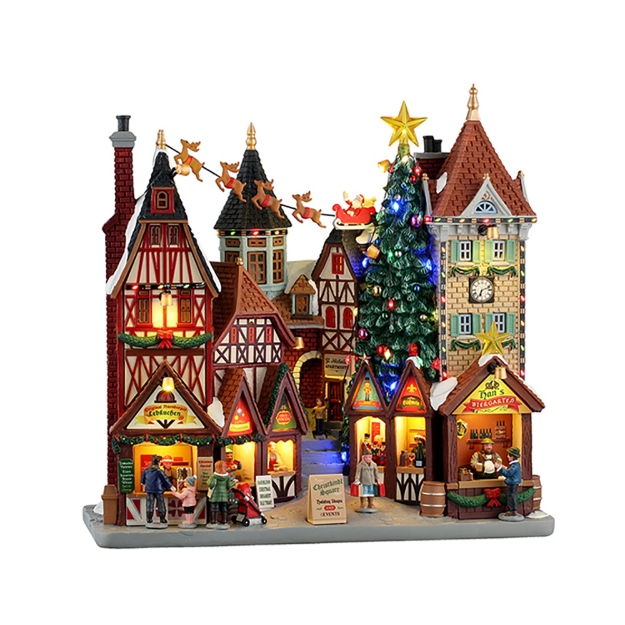 Image de Christkindl square, chambre en bois (4,5v) - Lemax