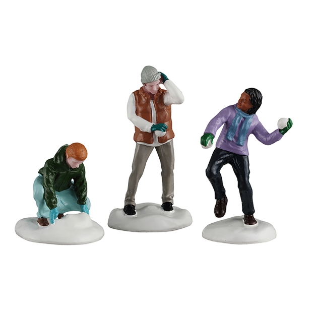 Image de Bataille de boules de neige, set de 3 - Lemax