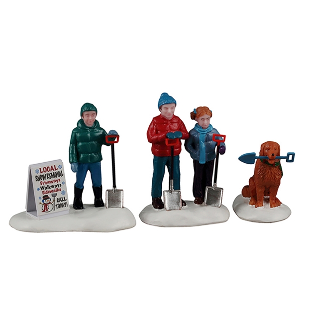 Image de Pelleteuses à neige du quartier, set de 3 - Lemax
