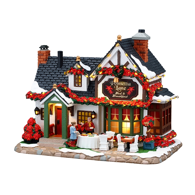 Image de Poinsettia lane bed & breakfast, b/o (4,5v) - Lemax