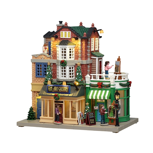 Image de Olde city art gallery, b/o (4,5v) - Lemax
