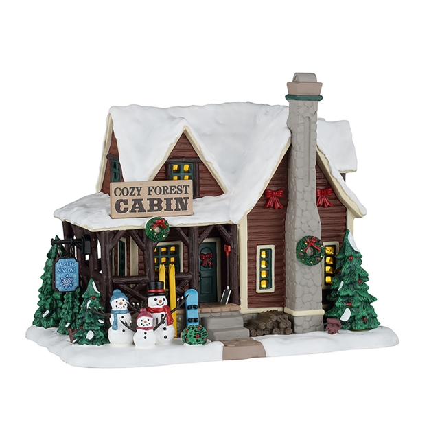 Image de Cozy forest cabin, adaptateur inclus 44338, 100 ma - Lemax