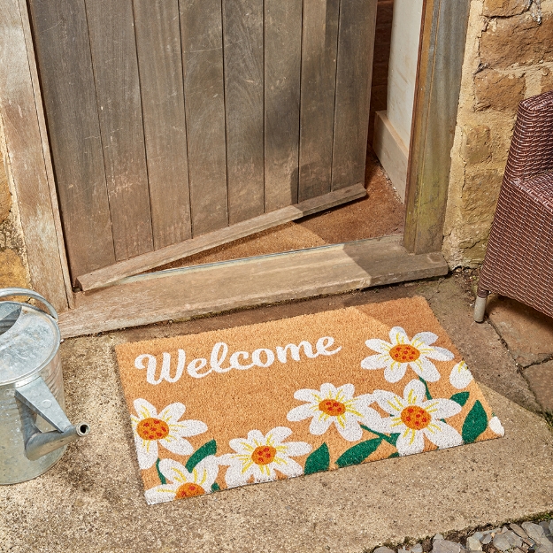 Image de Welcome Daisy Decoir Mat 45 x 75cm