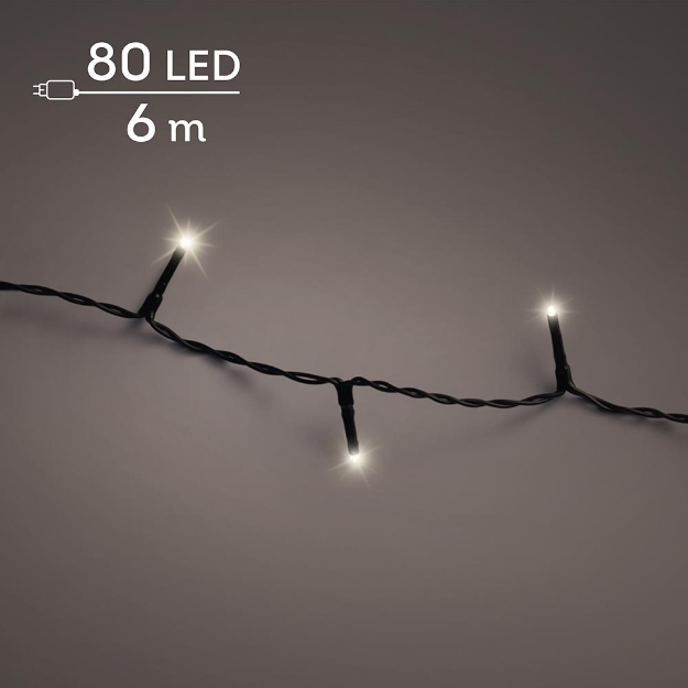 Image de LED basic guirlande600cm-80LBlanc chaud