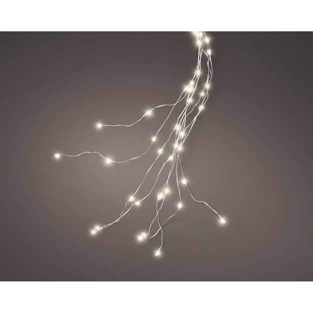 Image de Micro LED grappe lumineuse 640L argent/Blanc chaud