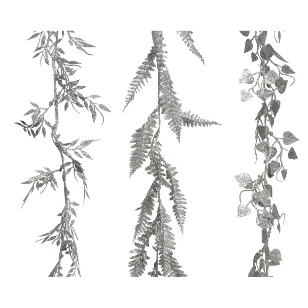 Image de Guirlande  plastique paillettes L180argent
