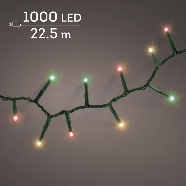 Image de LED compact guirlande  clignotant ext vert/rge/vert/bl clas L2250