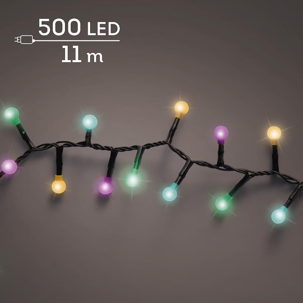Image de LED guirl lampes cerise  clignotant ext noir/multi L1100