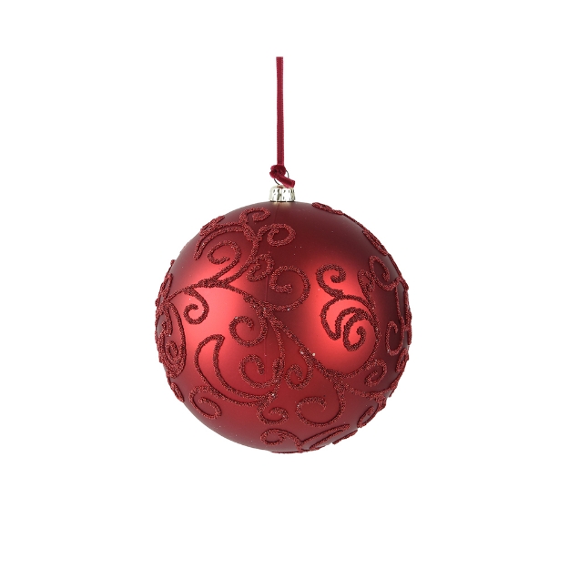 Image de Boule polystyrene mat dia20 bordeaux