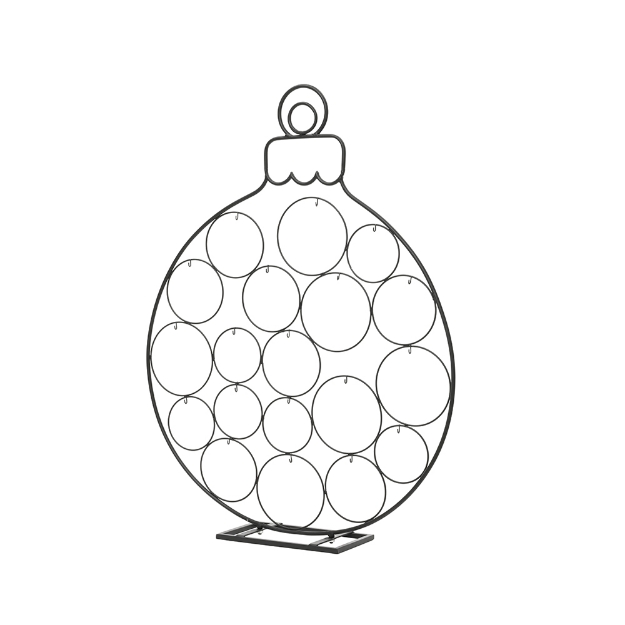 Image de Boule fer boule thermolaque a/crochet noir h86