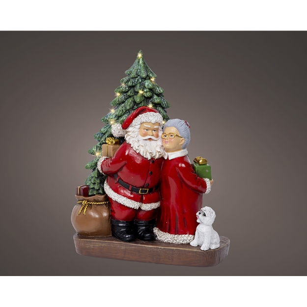 Image de Micro LED père/mère noel pol fixe int H24,5