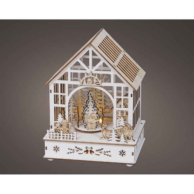 Image de LED paysage fixe int fsc 100% nat/bl chaud sapin/lutin