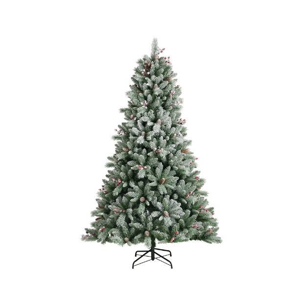 Image de Windham sapin givre vert/blanc 210cm