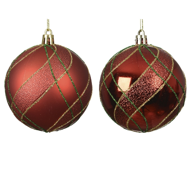 Image de Boule S/fil pp brillant - Rge Noêl D8