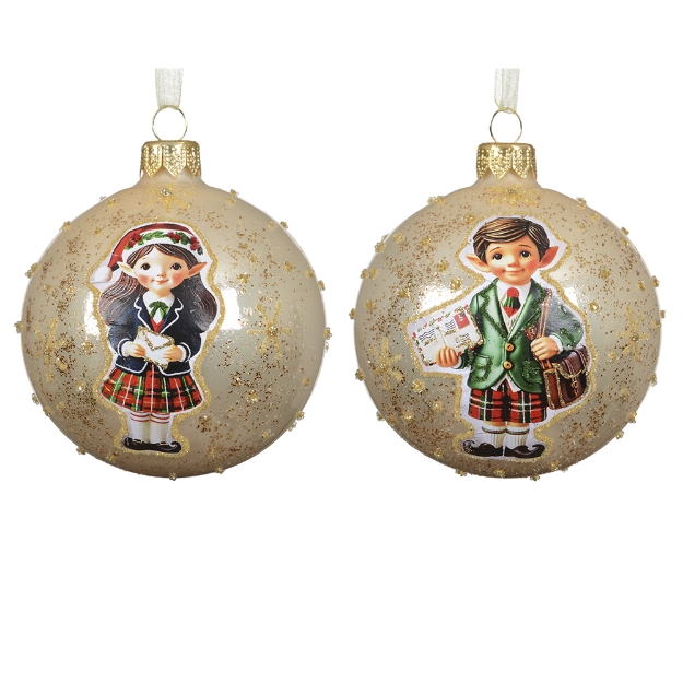 Image de Boule verre email elfE D8