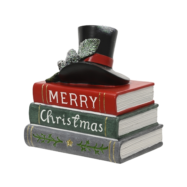 Image de Livre polyresine livre chapeau H15