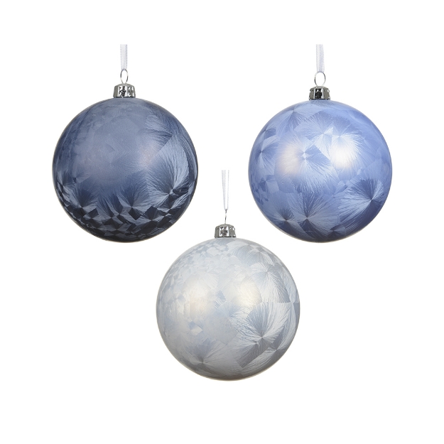 Image de Boules polystyrene givre 3col D8