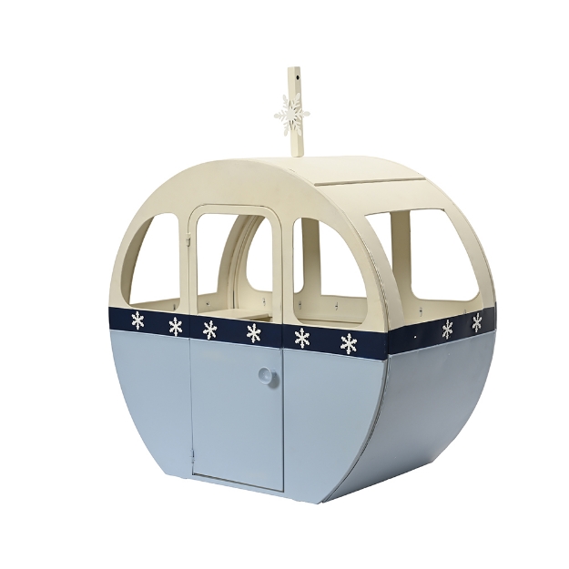 Image de Figurine fer Cabine Tél. bleu/blanc H85,5