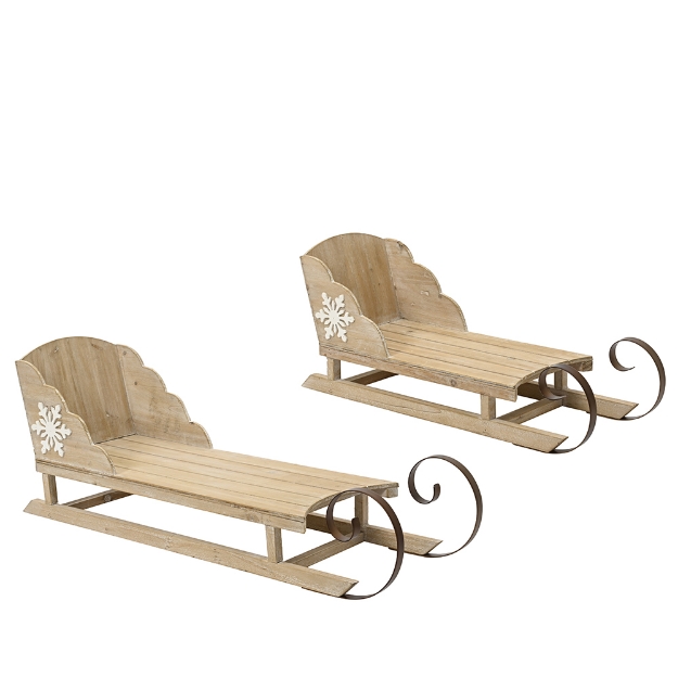 Image de Traineau bois de sapin fsc 100%