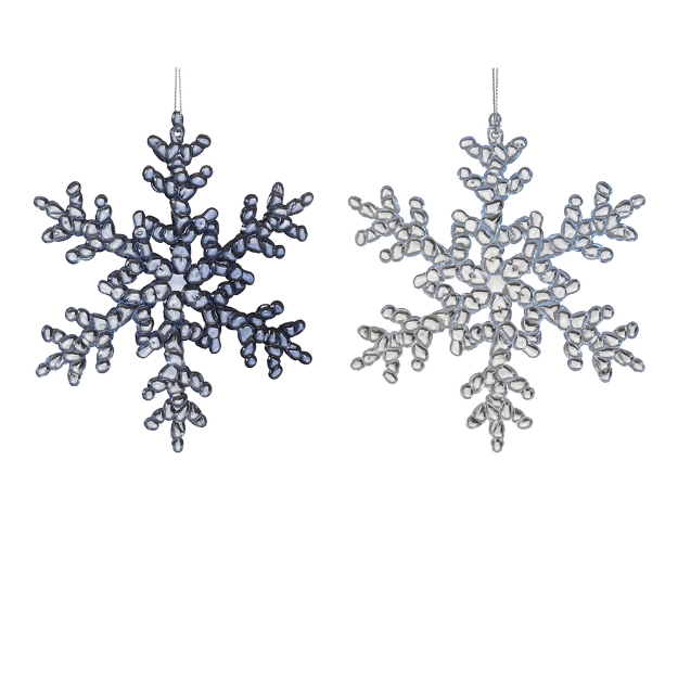 Image de Flocon neige polystyrene transparent 2col