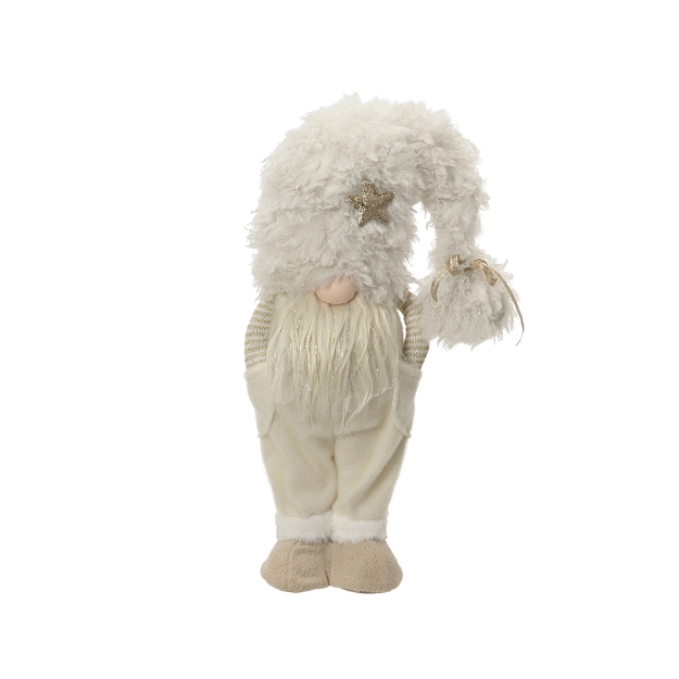 Image de Gnome polyester debout crème H62
